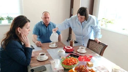 Светлана Швец побывала в гостях у знакомого комбата