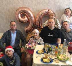 В наступившем году жительницу района поздравили с 90-летием
