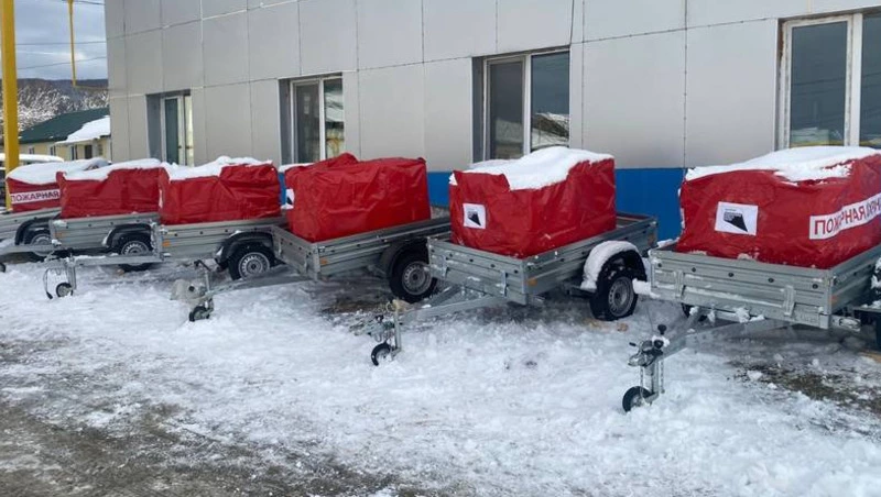 На Сахалин поступила новая лесопожарная техника