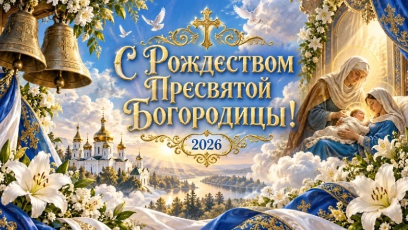 С Рождеством Пресвятой Богородицы: красивые открытки на 21 сентября 2026 года
