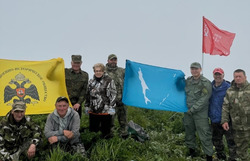 Над горой Коврижка развевается Знамя Победы