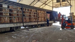 C Сахалина на материк отправили первую в этом году партию картона