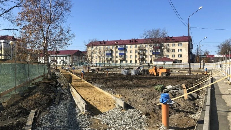 В Аниве реконструируют сквер имени полного кавалера ордена Славы