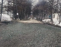 В Троицком выполнили отсыпку дорожного полотна по Гвардейской
