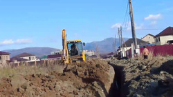 В южной части Новотроицкого идёт строительство внутрипоселкового газопровода