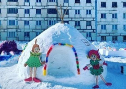 Эколята Огоньков и «Росинки» построили лучшие в округе снежные городки