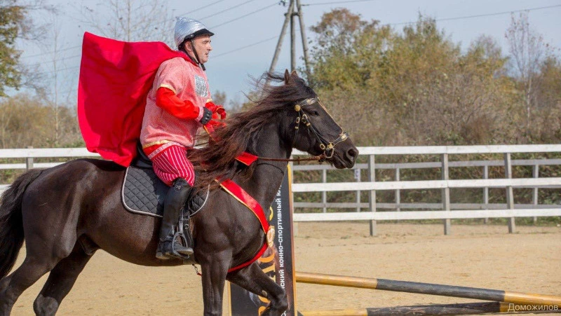В нашем районе живут добрые богатырские кони