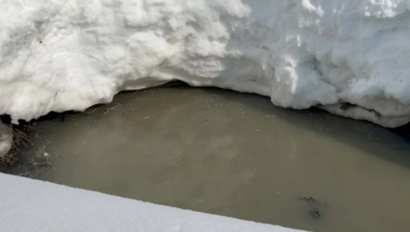 В Новотроицком канализационные стоки сливают в канаву