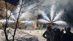 В Петропавловском состоялась церемония открытия новогодней ёлки