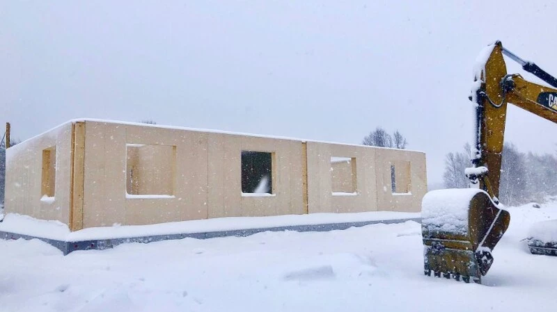 В Таранае строят дома по новой технологии