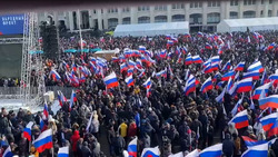 В Москве на стадионе «Лужники» ко Дню защитника Отечества  провели митинг-концерт 