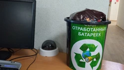 Из администрации уже дважды вывозили скопление отслуживших батареек