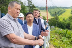 Юрий Трутнев ознакомился с работами на территории «Горного воздуха»