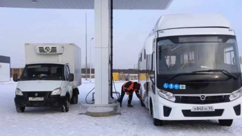 В Анивском районе работает автомобильная газонаполнительная станция