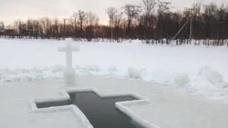 В Аниве христиане отпраздновали Крещение Господне