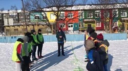 В Аниве сыграли в футбол за «Здоровье нации»